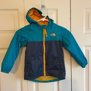 Gently used 4T North Face rain jacket.